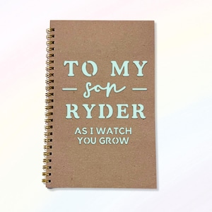 To My Son Personalized Notebook | Baby Keepsake Gift, Letters to Son, Baby Shower Gift, Mom’s Diary