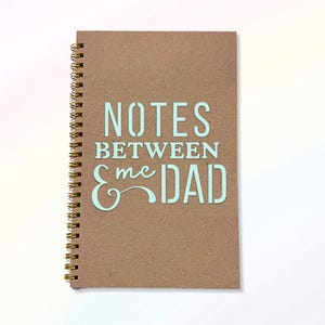 Diario de notas entre papá y yo / Cuaderno padre-hijo, regalo para papá, libro de recuerdos, diario de recuerdos
