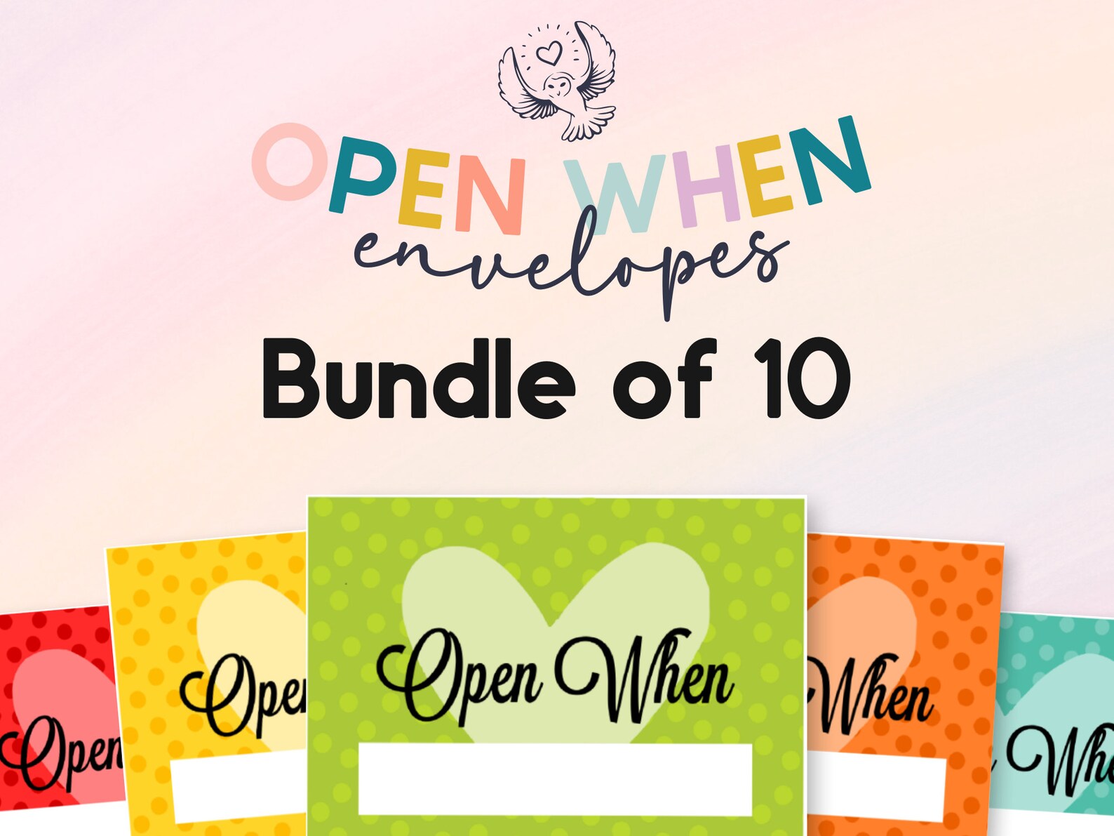 10 Open When Letters Envelopes Long Distance Letters, Love Gift — free download
