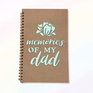 Memories of My Dad Journal | Loss of Father Memory Book, Grief Gift, Bereavement Keepsake