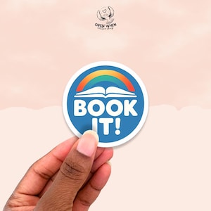 Book It Rewards Sticker – Retro Bookish Vinyl for Kindle, 90s Kids, Pizza Hut Fans, and Nostalgia Lovers