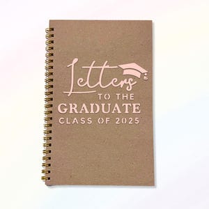 Cuaderno de cartas para graduados/Regalo de graduación, Palabras de sabiduría, Recuerdo de la promoción de 2025