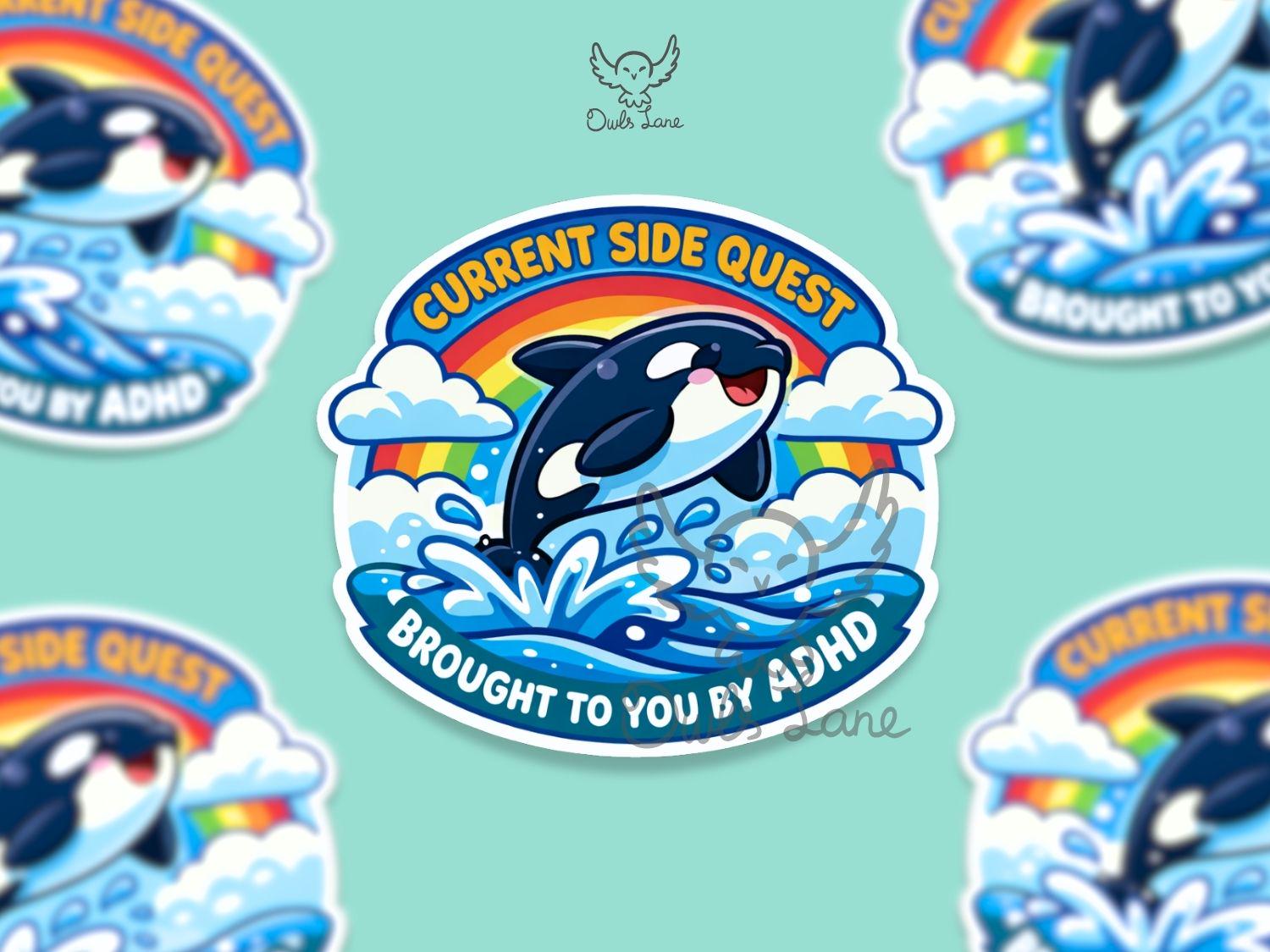 Funny and Trendy Meme Sticker • Current Side Quest Brought to You by ...