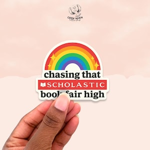Scholastic Book Fair Nostalgia Sticker – Retro Funny Vinyl for Kindle, Book Lovers, and 90s Kids