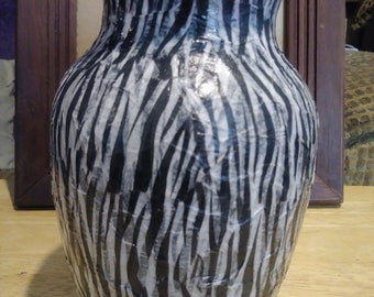 Zebra Print Vase Etsy