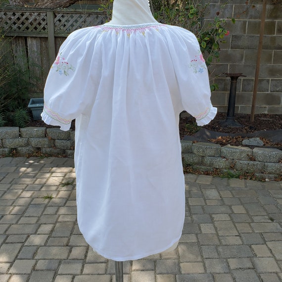 Vintage 1950s Embroidered Hungarian Peasant Blous… - image 4