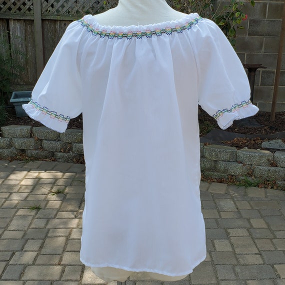 70s Hungarian Peasant Blouse // 70s does 30s Embr… - image 4