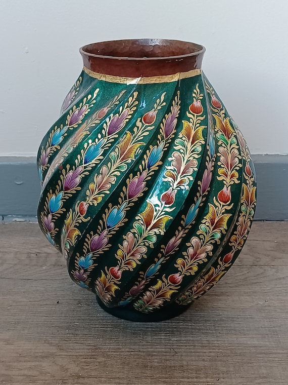 Abdon Punzo Angel Michoacan Santa Clara Del Cobre Vase Vessel - Etsy
