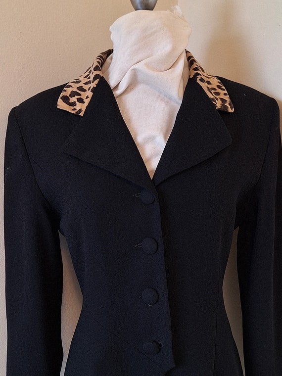 Size small medium authentic vintage 1940s leopard… - image 2