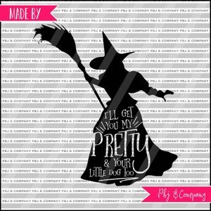 Wicked Witch, Quote DIY Cutting File - SVG, PNG, dxf, pdf Files - Silhouette Cameo/Cricut