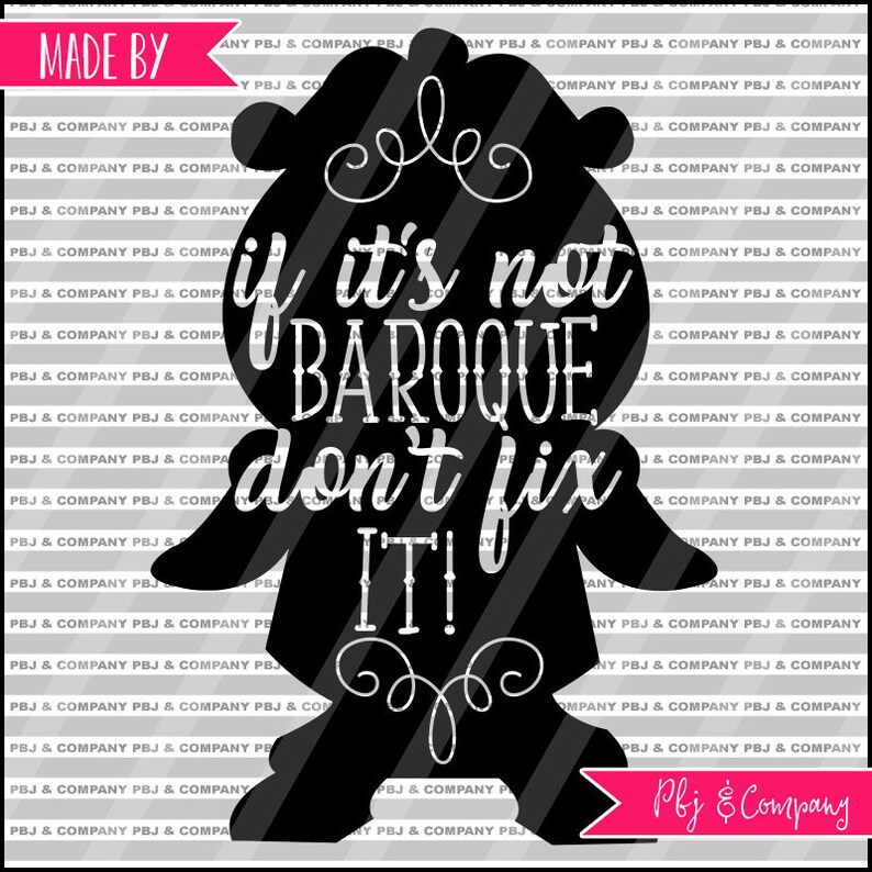 Cogsworth Svg Beauty and the Beast Svg Quote DIY Cutting Etsy