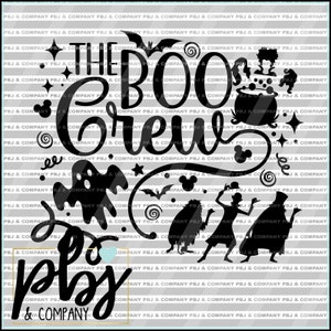 The Boo Crew SVG, Halloween svg, Halloween, Boo Bash svg, instant download, png, svg file, dxf Silhouette