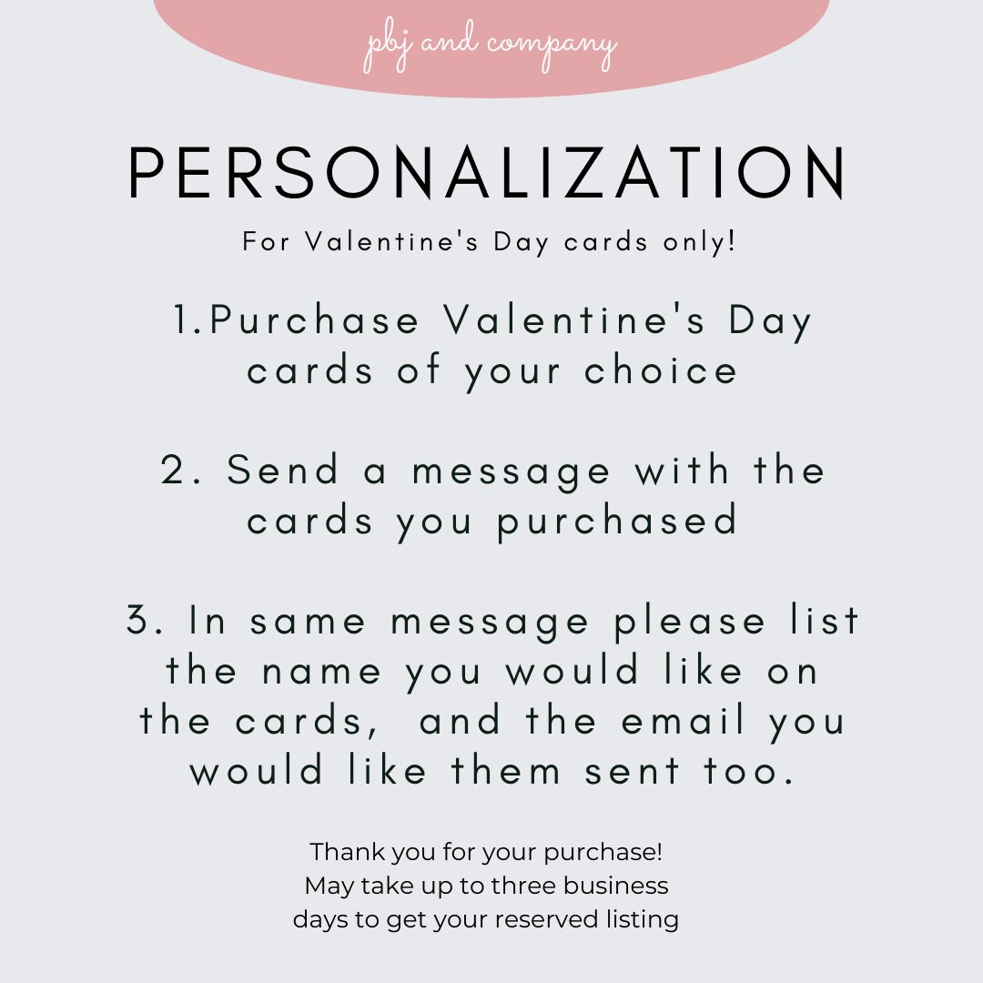 Valentine's Day Cards - Personalized Valentine's Day