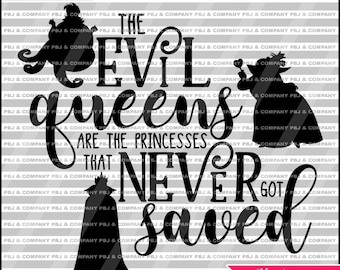Villains SVG, Evil Queen SVG, Ursula svg, Quote DIY Cutting File - svg, png - Files Silhouette Cameo/Cricut