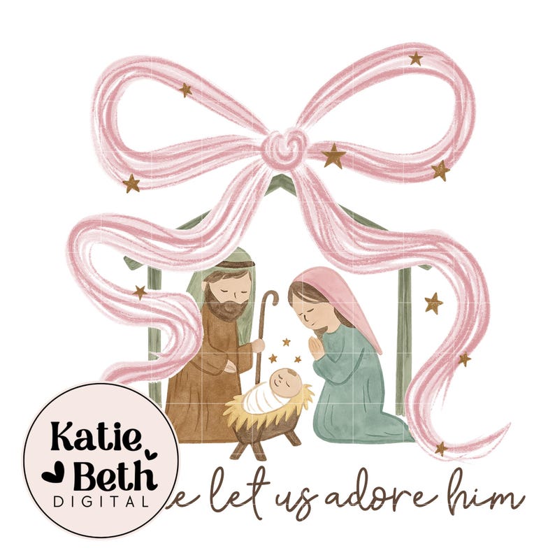 Christmas Nativity PNG: Baby Jesus Manger Scene (digital Download) - Etsy