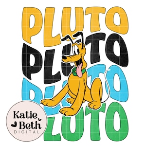 Archivo PNG de Plutón: Diseño de sublimación, transferencia a camisetas (descarga digital)
