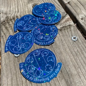 Gallifreyan starry stickers