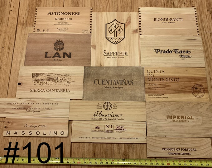 14 World Class Wine Crate Panels Etsy