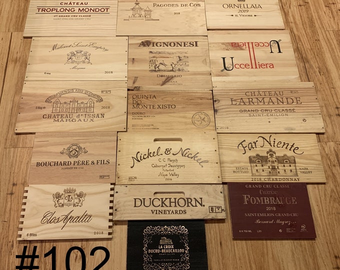 16 World Class Wine Crate Panels Etsy
