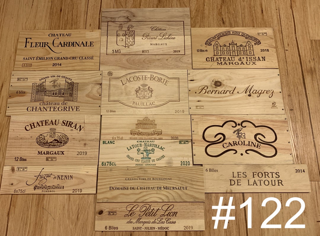 14 French Wine Crate Panels Etsy