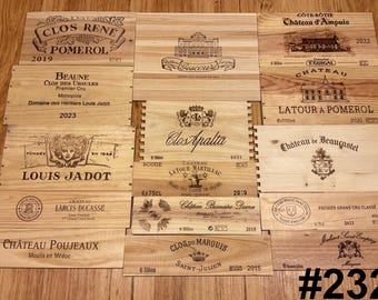 15 French Wine Crate Panels #232