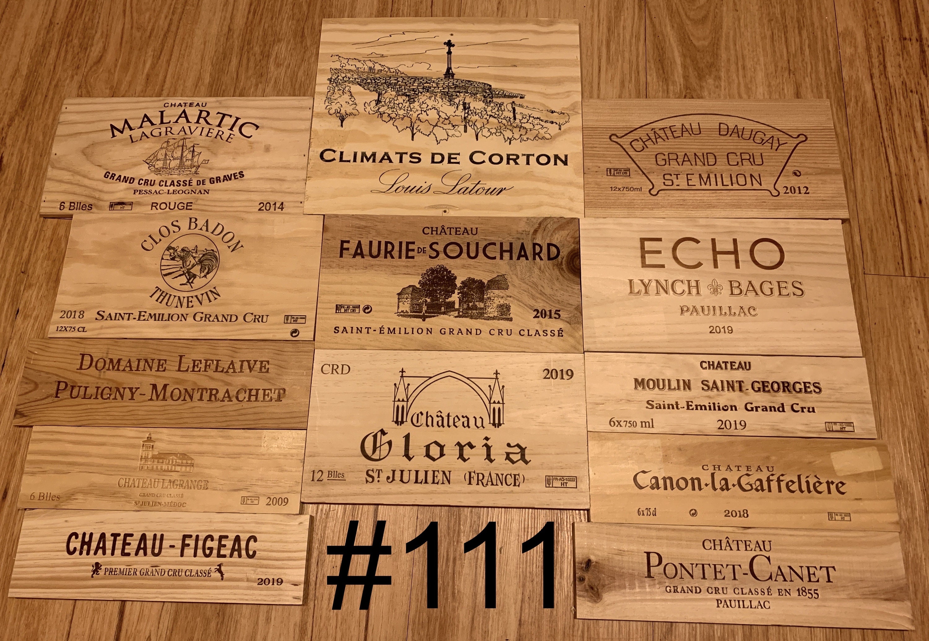 13 Genuine French Wine Crate Panels Etsy