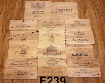 18 French Wine Crate Panels #239