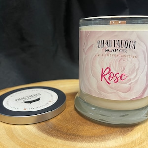 Rose Wood Wick Candle