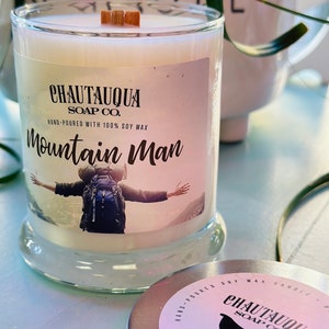 Mountain Man Wood Wick Candle