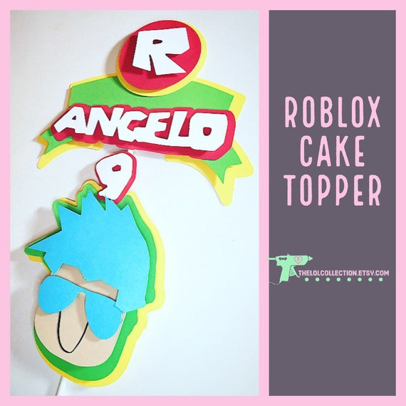 Roblox Cake Topper Suministros Para Fiestas Decoracion De Etsy - detalle comentarios preguntas sobre juego popular roblox