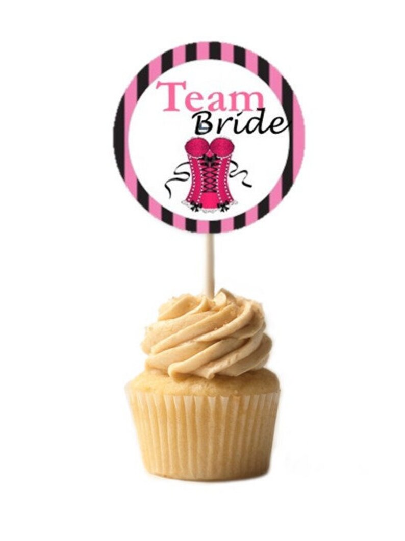 Bachelorette Party Cupcake Topper Stickers Girls Weekend Etsy