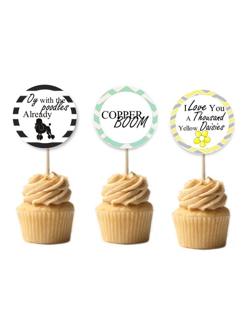 Gilmore Girls Cupcake Toppers Gift Tags Stickers Instant | Etsy