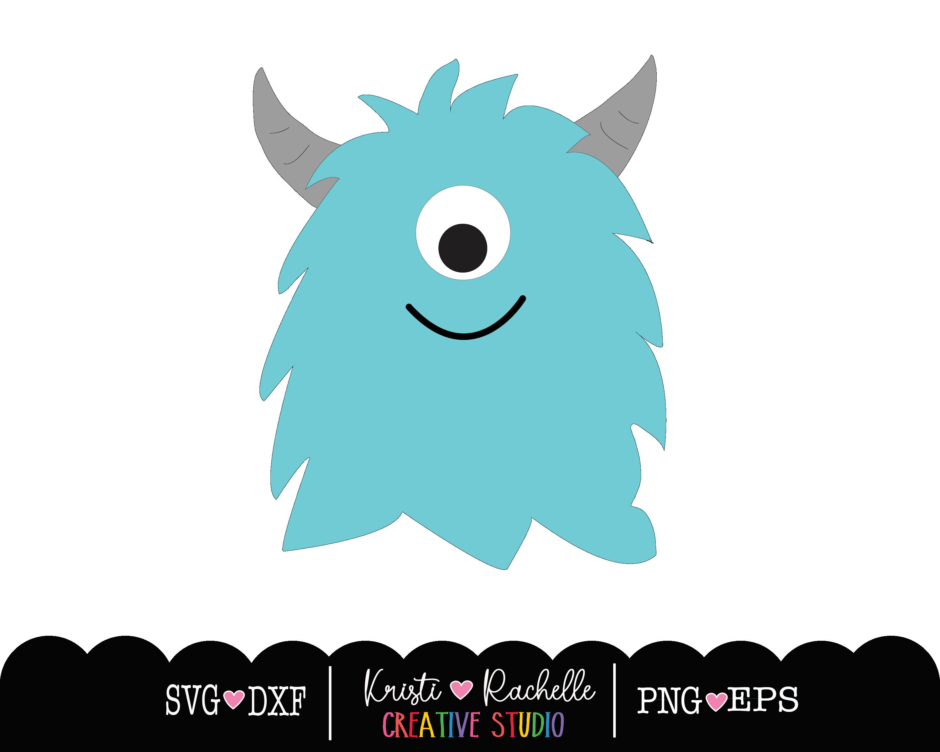 One Eyed Monster SVG One Eyed Halloween Monster SVG Cartoon Silly