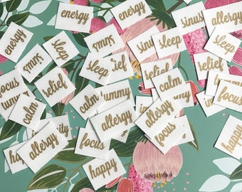 S A L E || 5ml Roller Bottle Labels for Essential Oil Blends