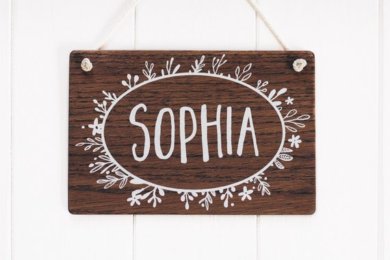 Girls Room Door Sign Wooden Door Sign Kids Room Sign ...