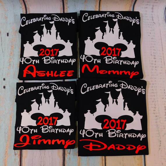 disney 40th birthday shirt