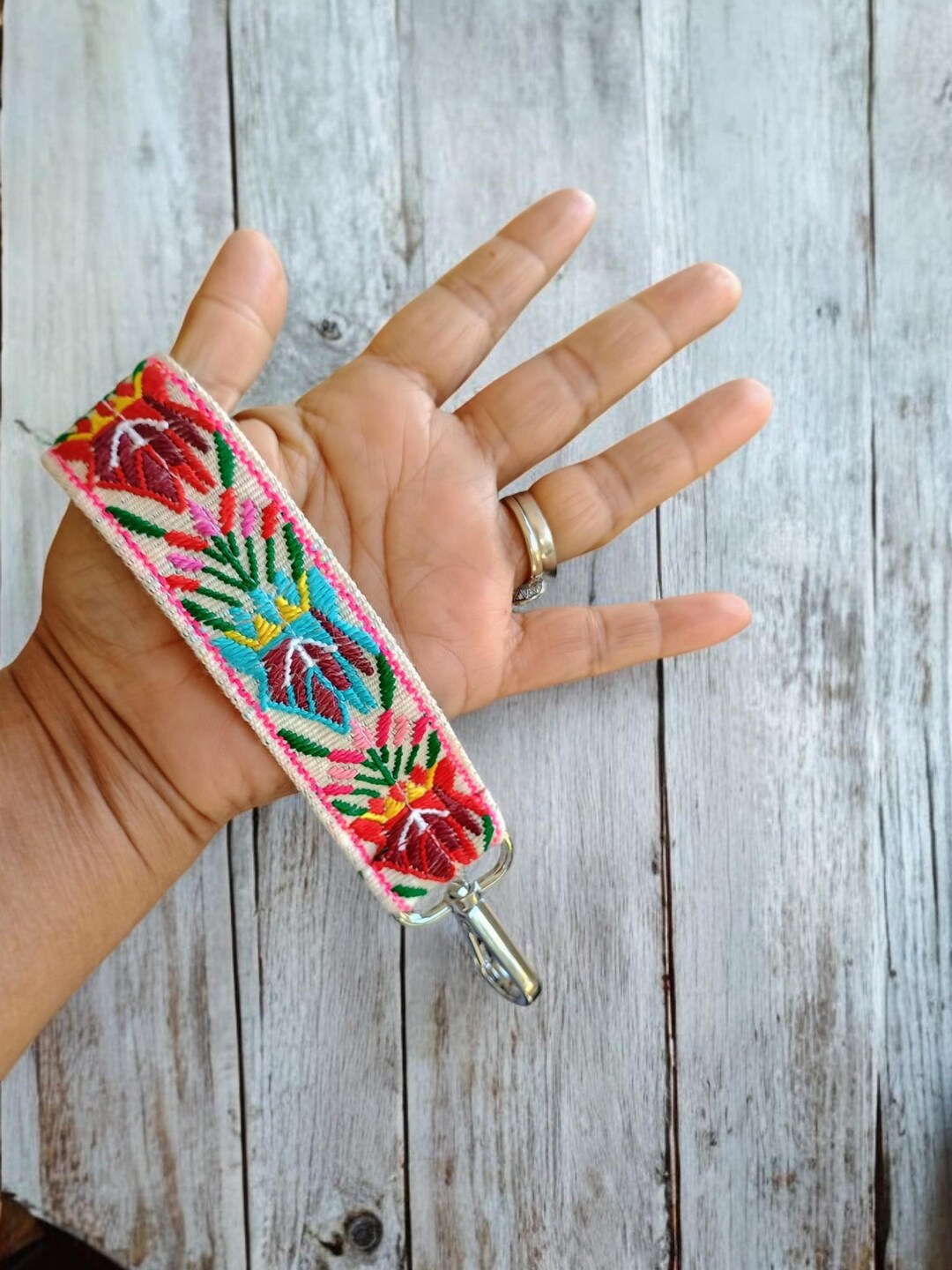Fabric Wristlet Keychain, Key Chain for Woman, Wristlet Strap for Key ...
