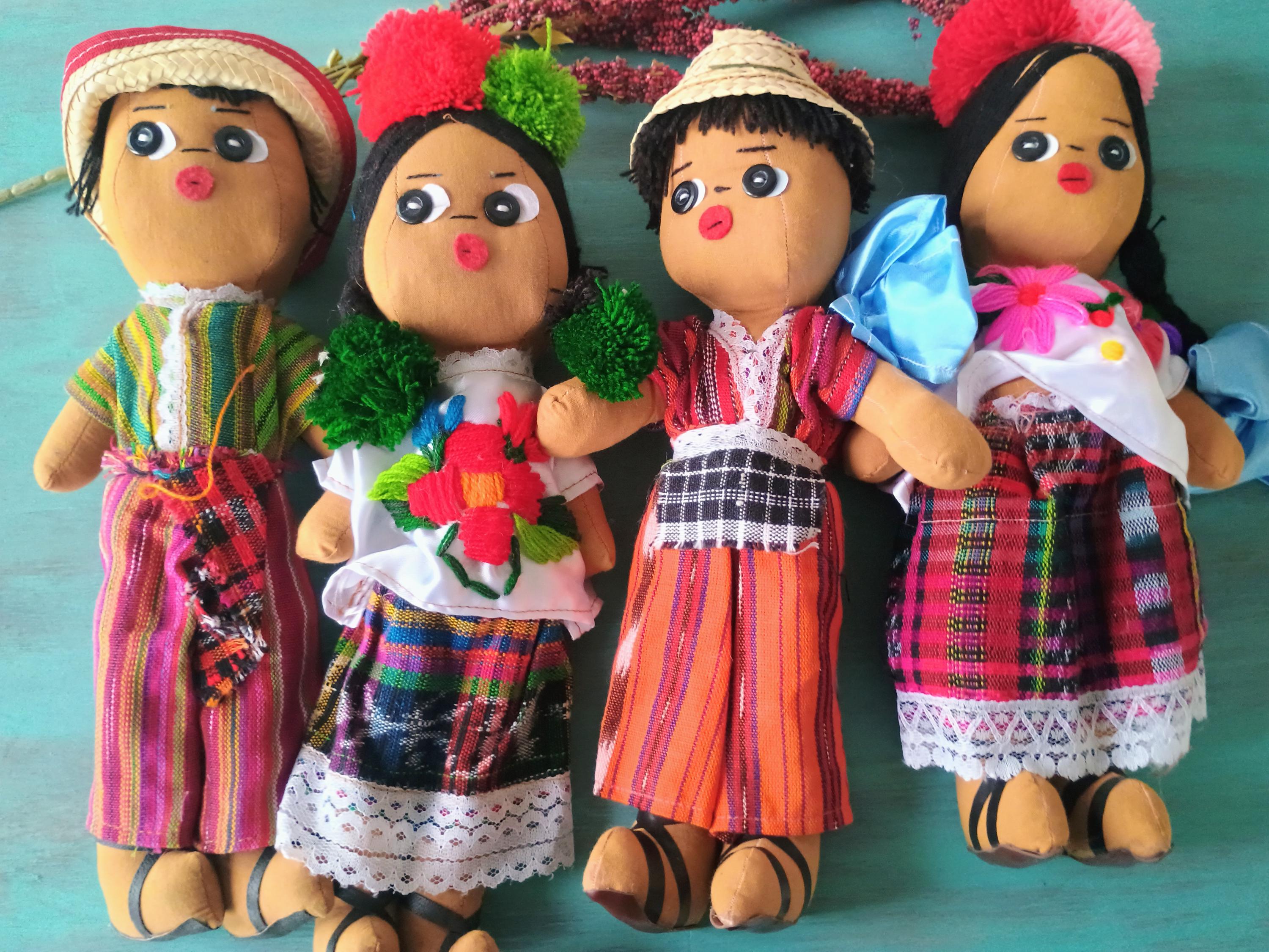 Terrapin Trading 6 Handmade Fairtrade Worry Dolls – Traditionelle Sorgenpuppen Aus Guatemala, Im Stoffsäckchen