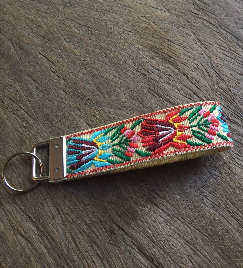 Fabric Wristlet Keychain Key Chain for Woman Wristlet Strap | Etsy