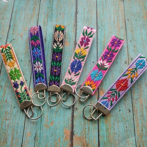 FABRIC LANYARDS Cute Key Holders Cute Keychains Floral 