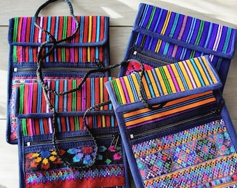 Handwoven Guatemalan Textile Shoulder Bag: Colorful Boho Crossbody