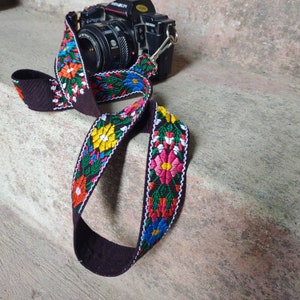 Fabric camera strap, camera strap neck Strap, Embroidered camera straps, Dslr camera strap, Floral Camera Strap, Pretty Straps, Purse Strap