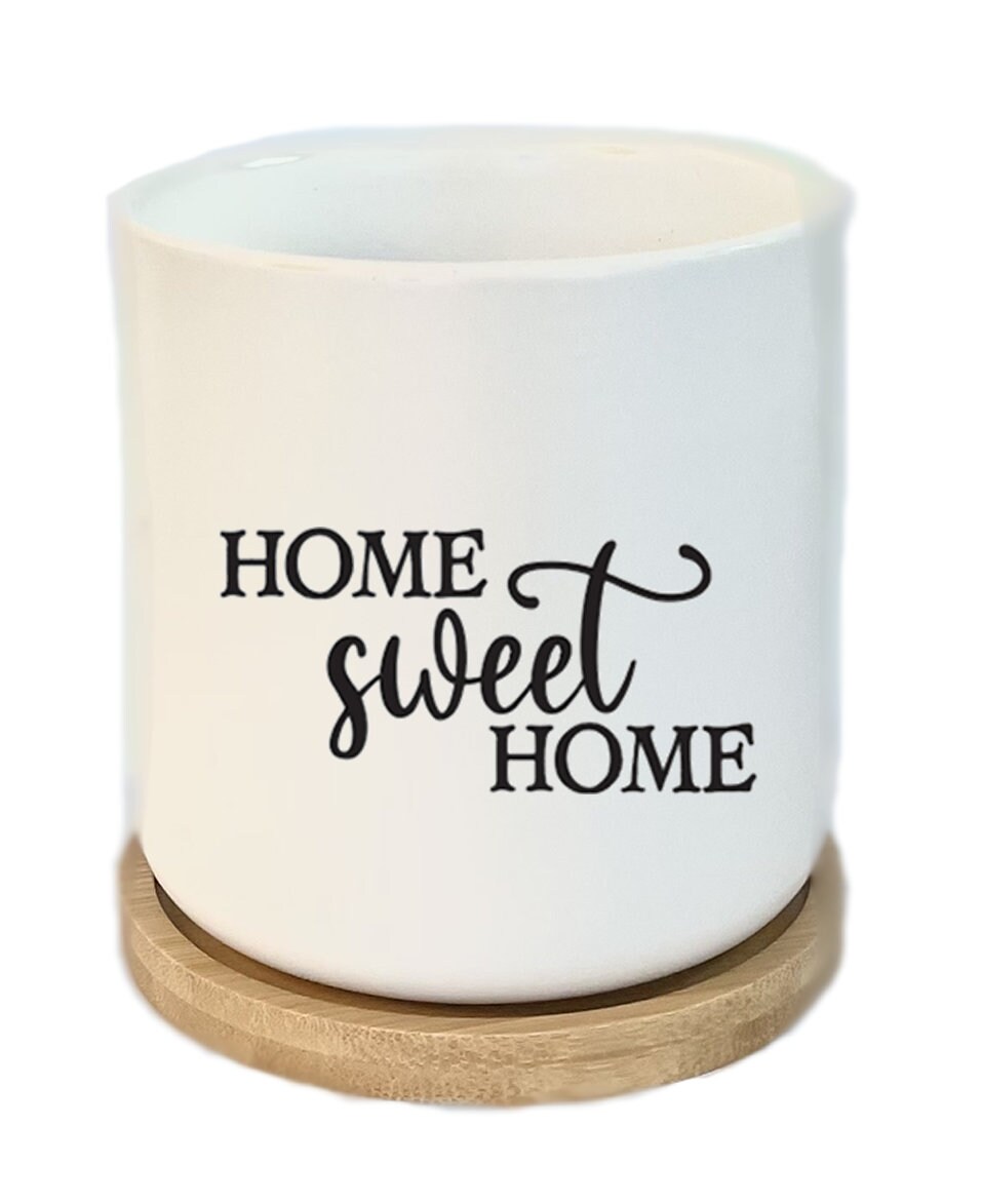 Home Sweet Home Funny Planter Plant Pot Funny Planters Funny Plant