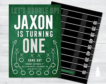 football invitation etsy