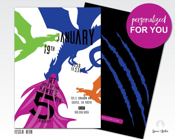 dragon birthday invitation, dragon birthday invite, dragon birthday party, dragon birthday invitation for boy, dragon birthday party invite Il_570xn