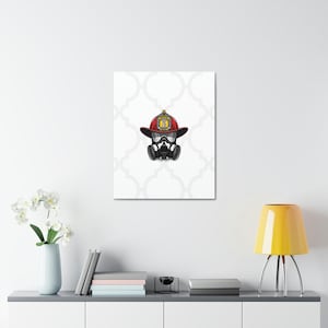 Firefighter Gift, Future Fireman Nursery Decor, Baby Shower Gift, First Responder Gift, Firefighter Decor, FireFighter Theme Canvas