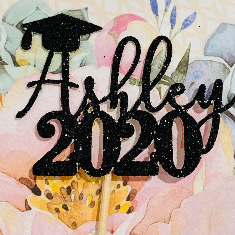 12ct 2021 Personalize grad name cupcake toppers graduation cupcake class of 2021 name cupcake toppers custom name grad cupcake toppers