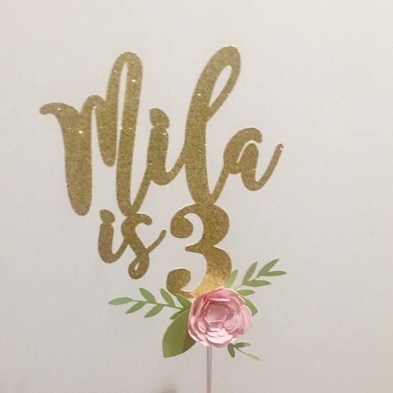 personalize birthday cake topper number cake topper birthday etsy