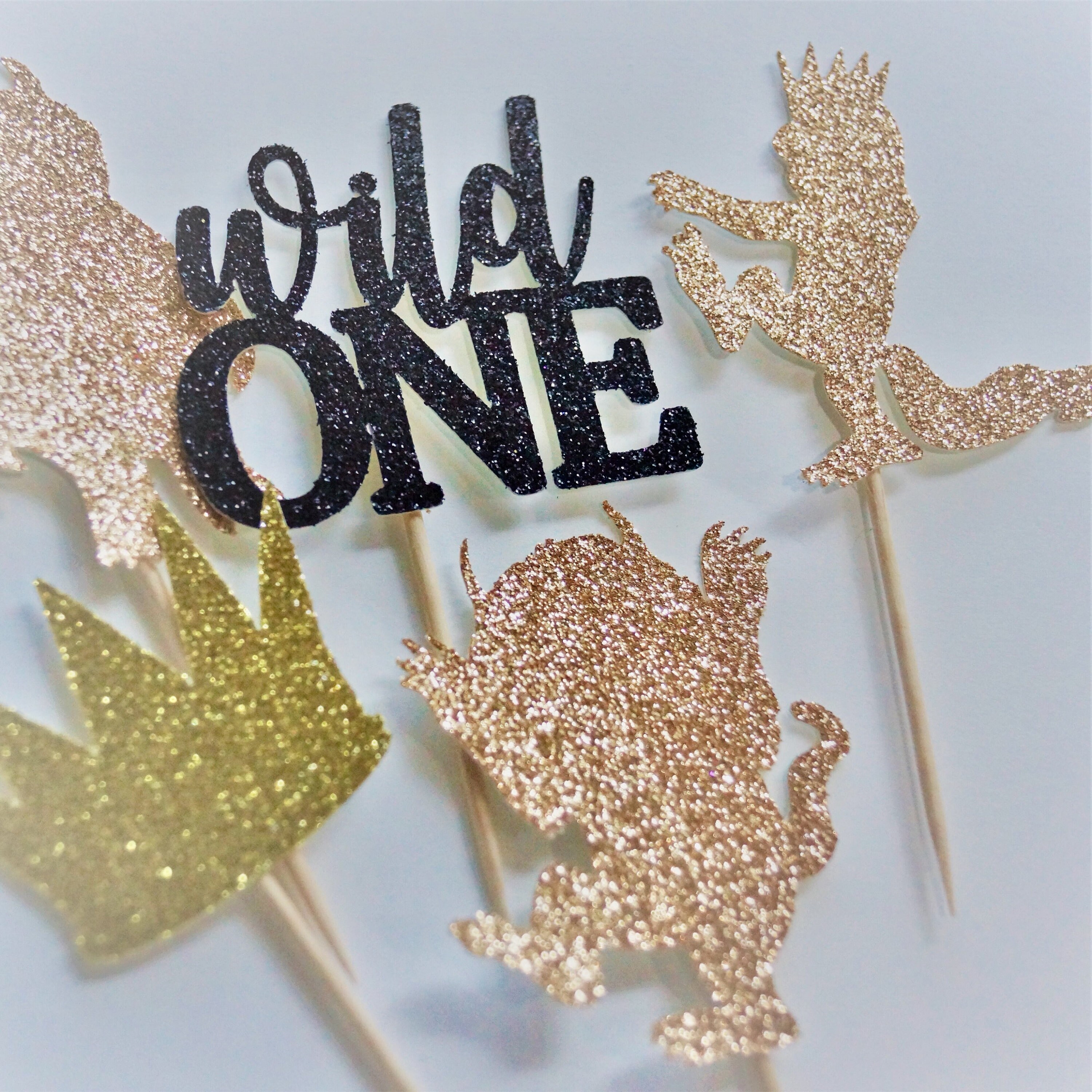 12ct Wild one cupcake topper Wild things cupcake topper Etsy
