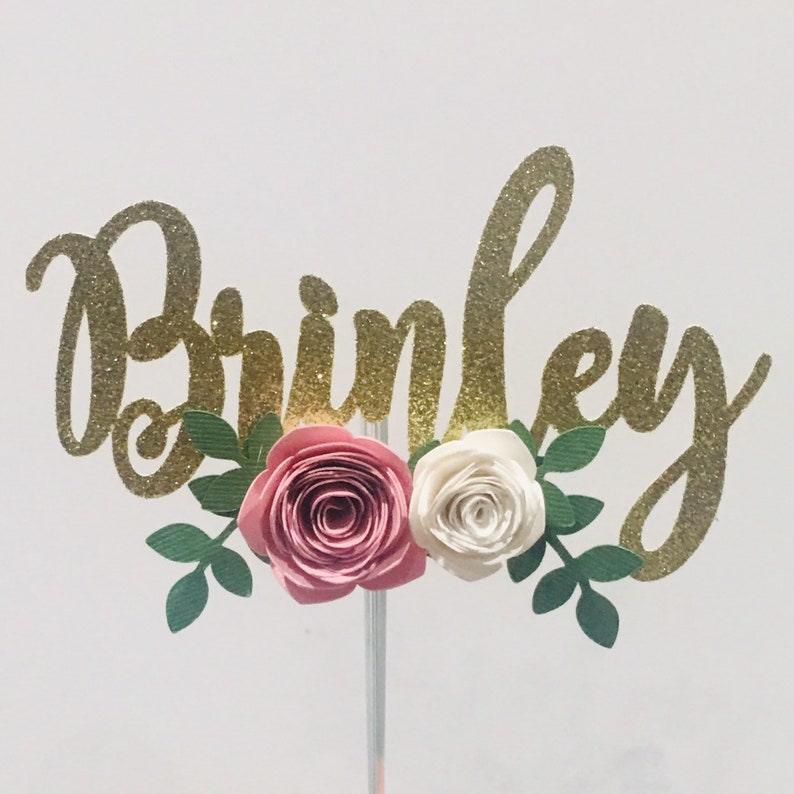 Personalize Birthday Cake Topper Name Cake Topper Birthday Etsy